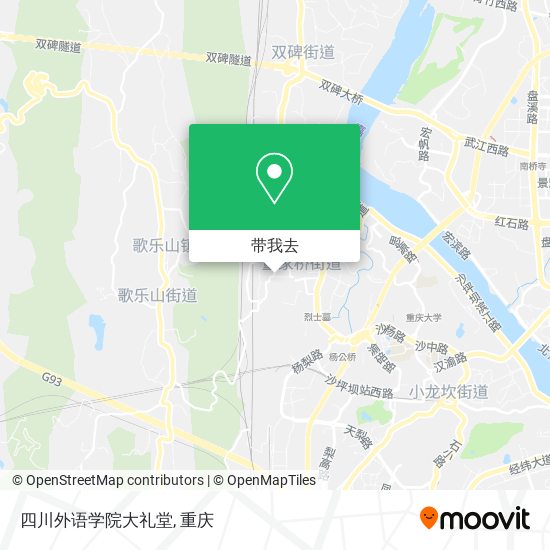 四川外语学院大礼堂地图