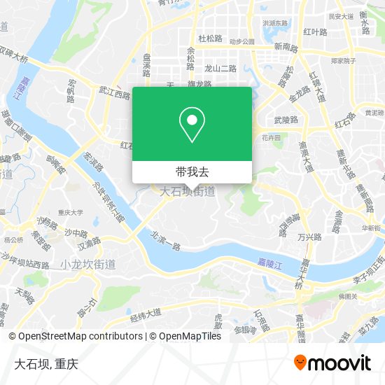 大石坝地图