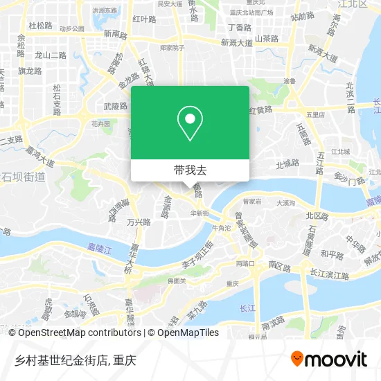 乡村基世纪金街店地图