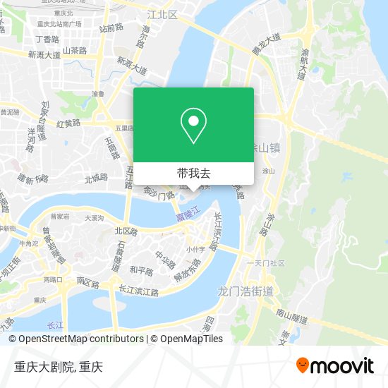 重庆大剧院地图