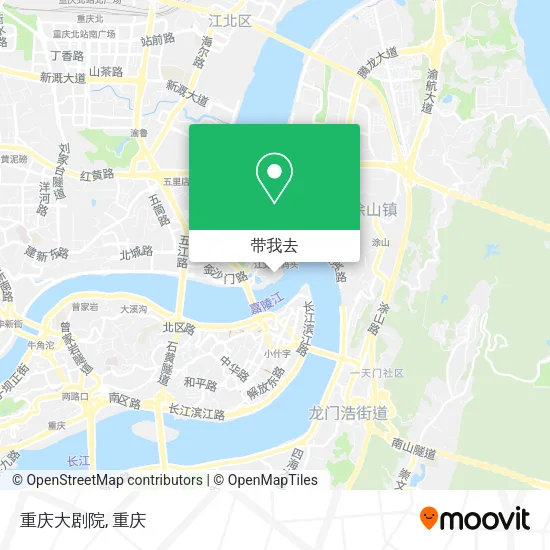 重庆大剧院地图