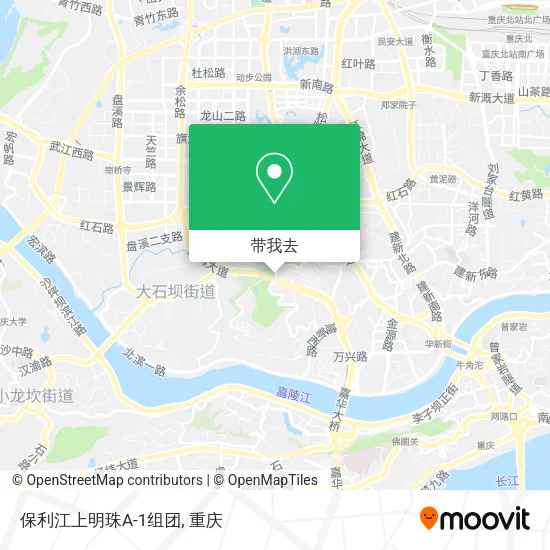 保利江上明珠A-1组团地图