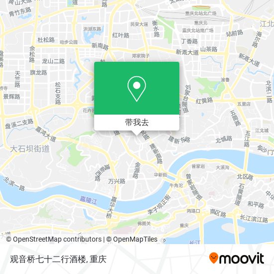 观音桥七十二行酒楼地图