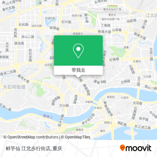 鲜芋仙 江北步行街店地图