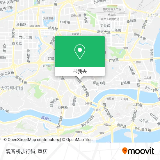 观音桥步行街地图