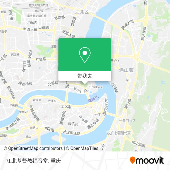 江北基督教福音堂地图
