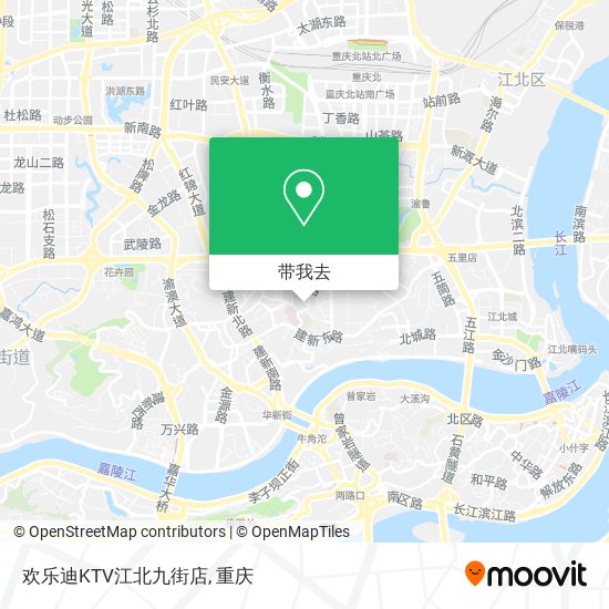 欢乐迪KTV江北九街店地图