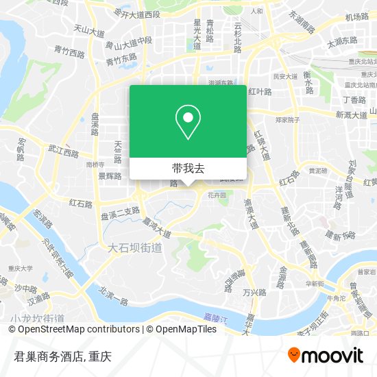 君巢商务酒店地图