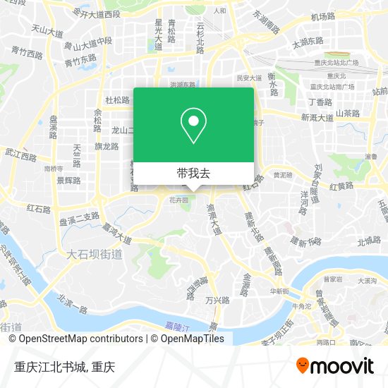 重庆江北书城地图