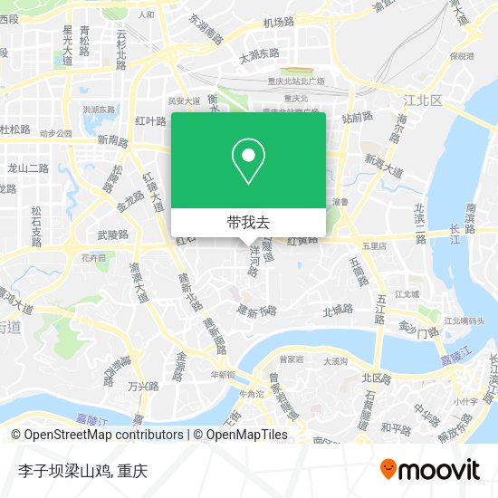 李子坝梁山鸡地图