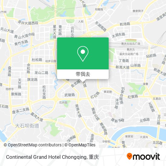 Continental Grand Hotel Chongqing地图