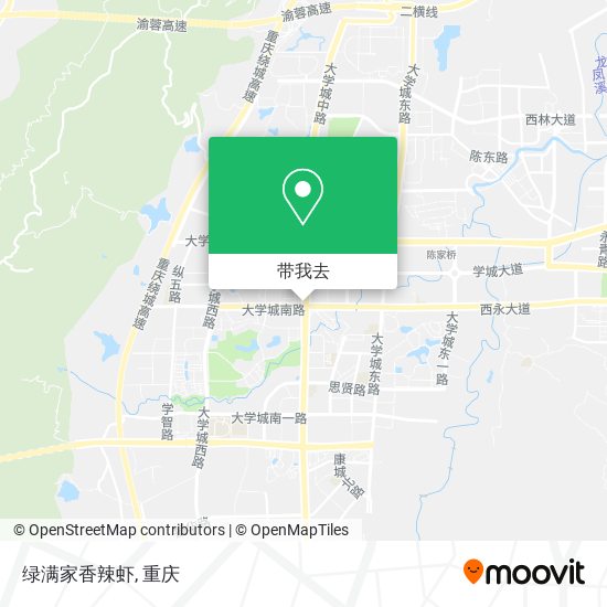 绿满家香辣虾地图