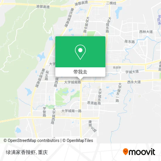绿满家香辣虾地图