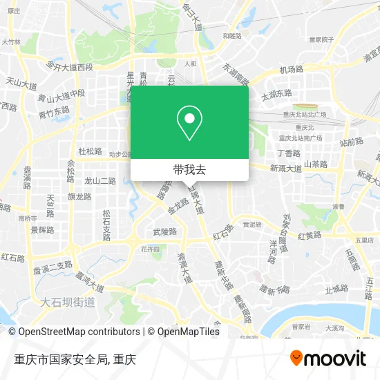 重庆市国家安全局地图