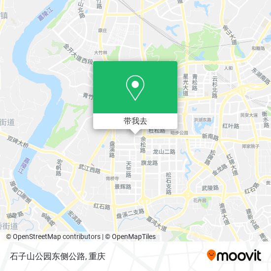 石子山公园东侧公路地图