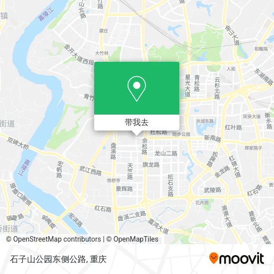 石子山公园东侧公路地图