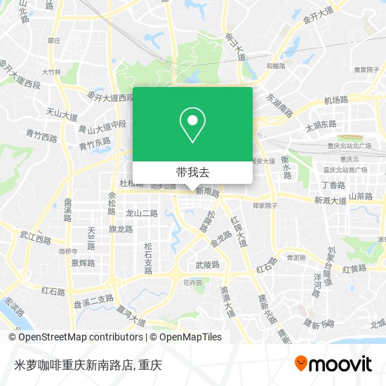 米萝咖啡重庆新南路店地图