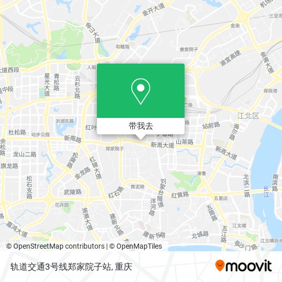 轨道交通3号线郑家院子站地图