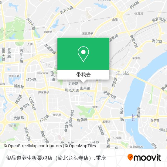 玺品道养生板栗鸡店（渝北龙头寺店）地图