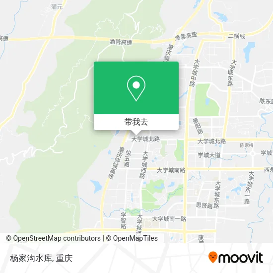杨家沟水库地图