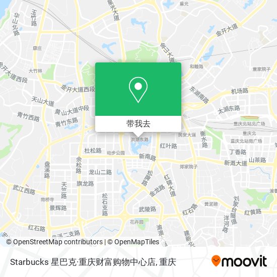 Starbucks 星巴克·重庆财富购物中心店地图