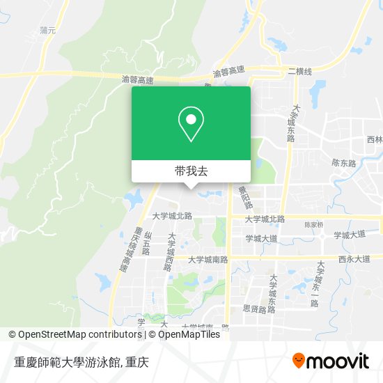 重慶師範大學游泳館地图