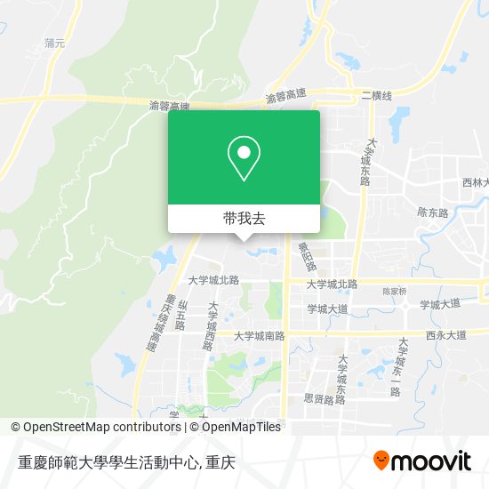 重慶師範大學學生活動中心地图