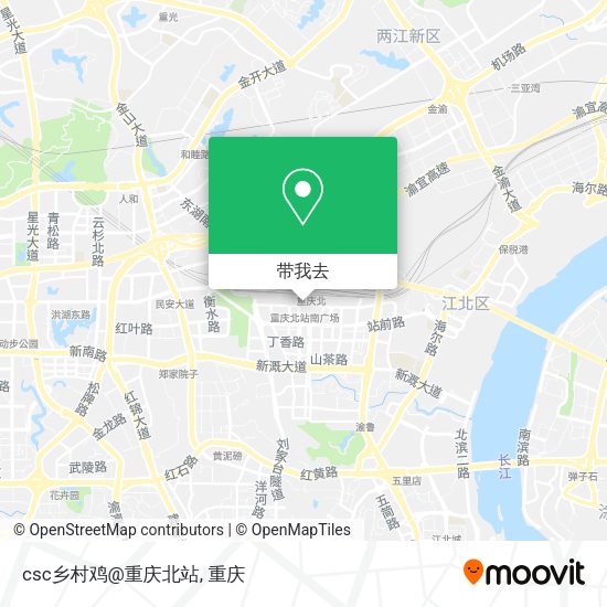 csc乡村鸡@重庆北站地图