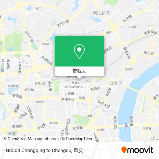 G8504 Chongqing to Chengdu地图