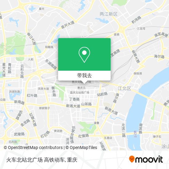 火车北站北广场 高铁动车地图