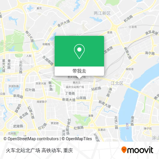 火车北站北广场 高铁动车地图