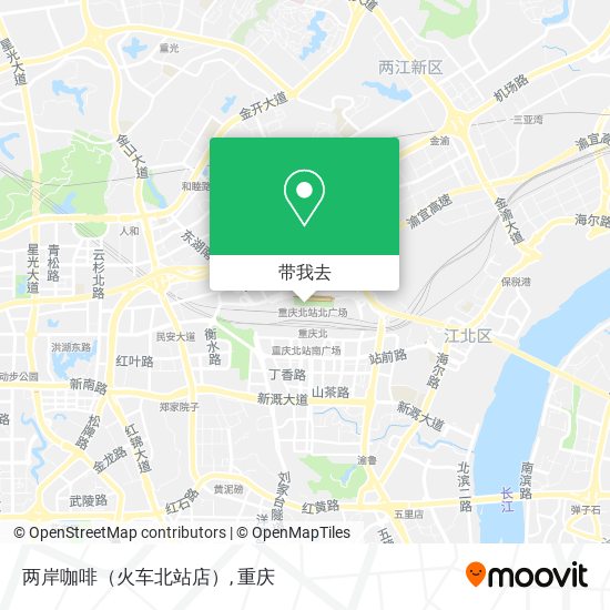两岸咖啡（火车北站店）地图