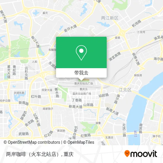 两岸咖啡（火车北站店）地图