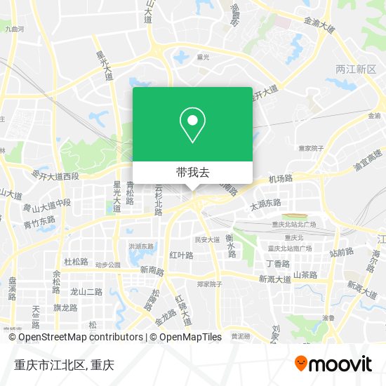 重庆市江北区地图