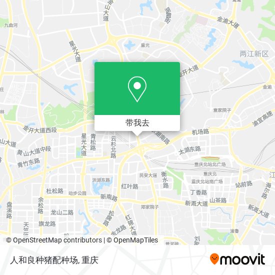 人和良种猪配种场地图