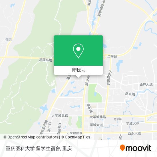 重庆医科大学 留学生宿舍地图