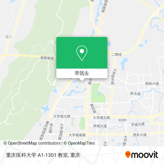 重庆医科大学 A1-1301 教室地图
