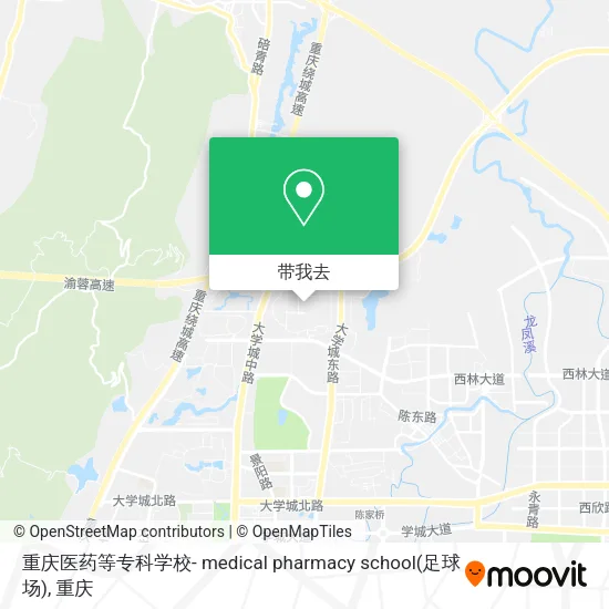 重庆医药等专科学校- medical pharmacy school(足球场)地图