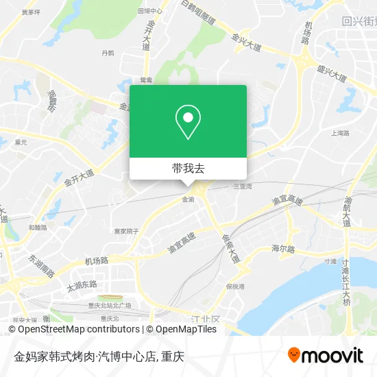 金妈家韩式烤肉·汽博中心店地图