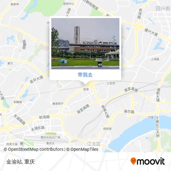 金渝站地图