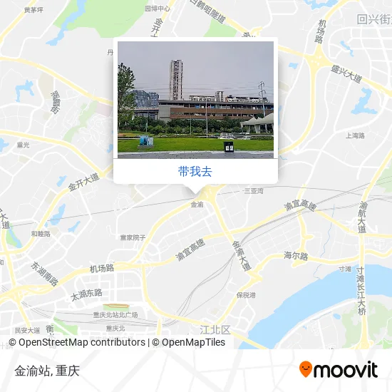 金渝站地图