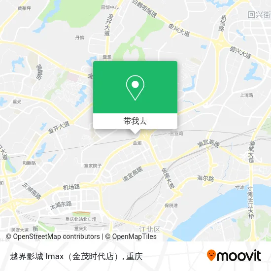 越界影城 Imax（金茂时代店）地图