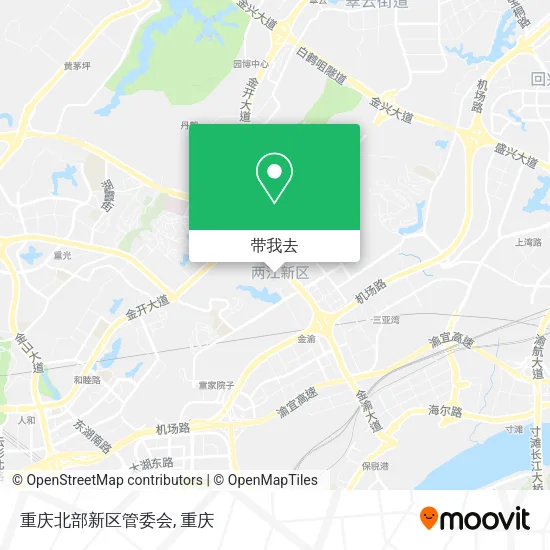 重庆北部新区管委会地图