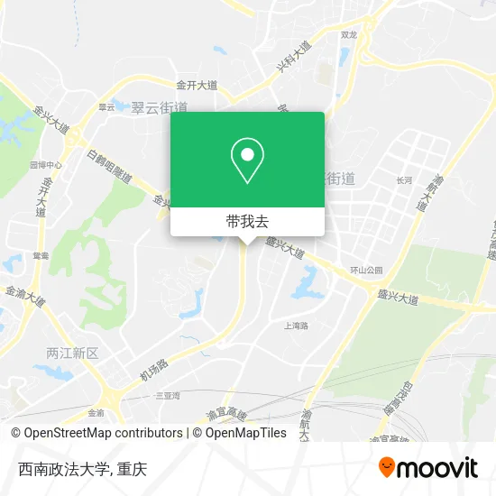 西南政法大学地图