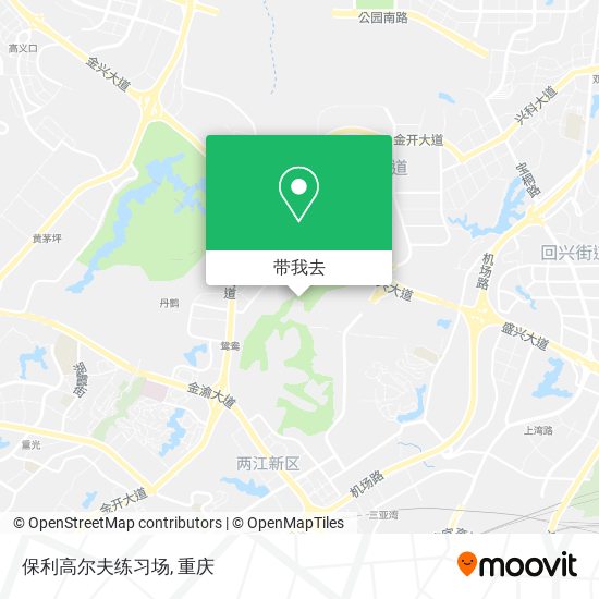 保利高尔夫练习场地图