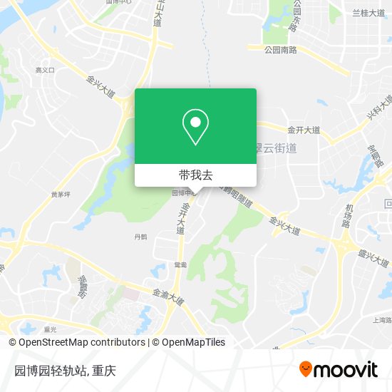 园博园轻轨站地图