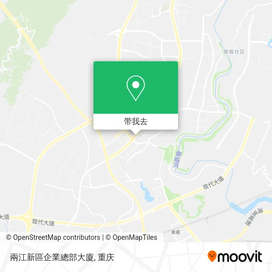 兩江新區企業總部大廈地图
