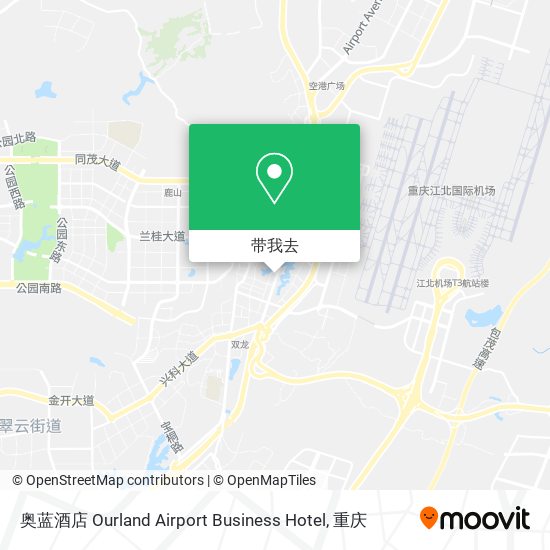 奥蓝酒店 Ourland Airport Business Hotel地图