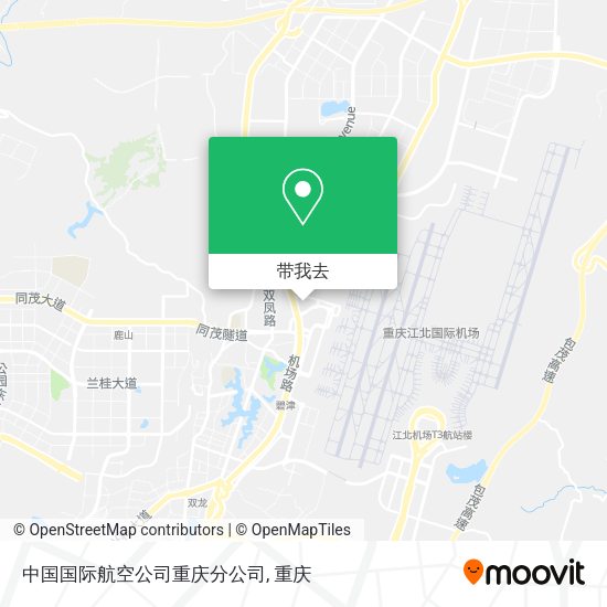 中国国际航空公司重庆分公司地图