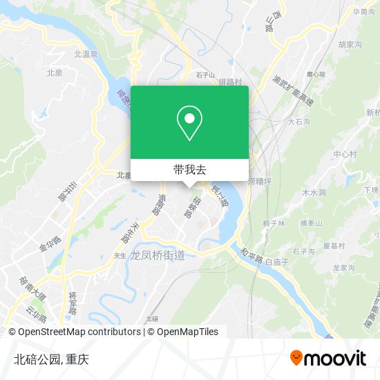 北碚公园地图